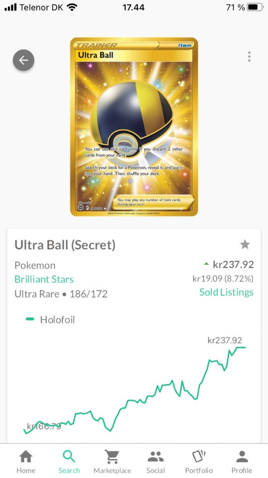 Samlekort, Pokemon Ultra Ball (Secret)