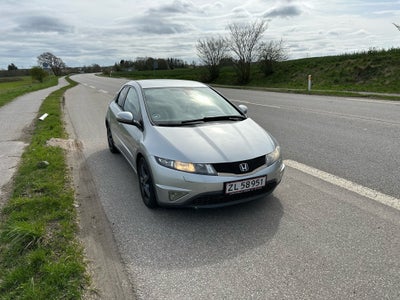 Honda Civic, 1,8 Sport, Benzin, 2008, km 176000, sølvmetal, træk, nysynet, klimaanlæg, aircondition,