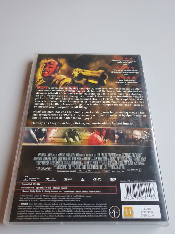 HELLBOY, instruktør Guillermo del Toro, DVD