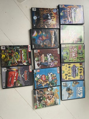 Blandet, anden genre, 6 Sims spil, ice age, Hugo, Lord of the rings, rayman 3, turtles battlenexus, 