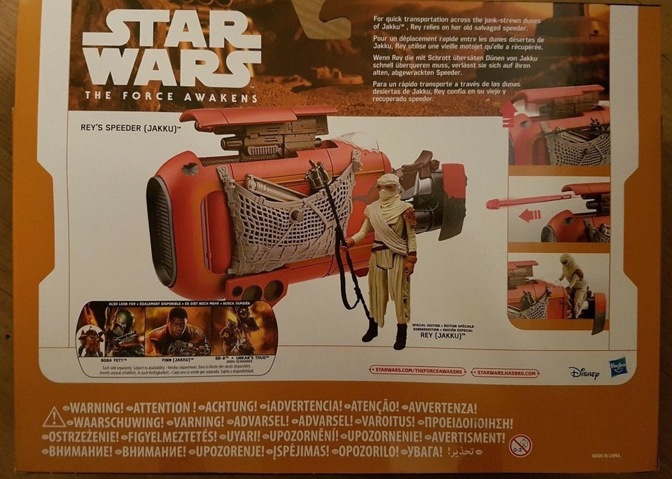 Rey's speeder (Jakku) Uåbnet, Hasbro Star Wars
