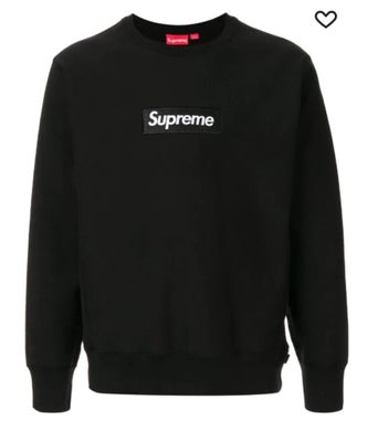 Sweatshirt, Supreme, str. M,  Sort,  Bomuld,  Ubrugt, Helt by Supreme Sweatshirt
Fejlkøb. Troede den