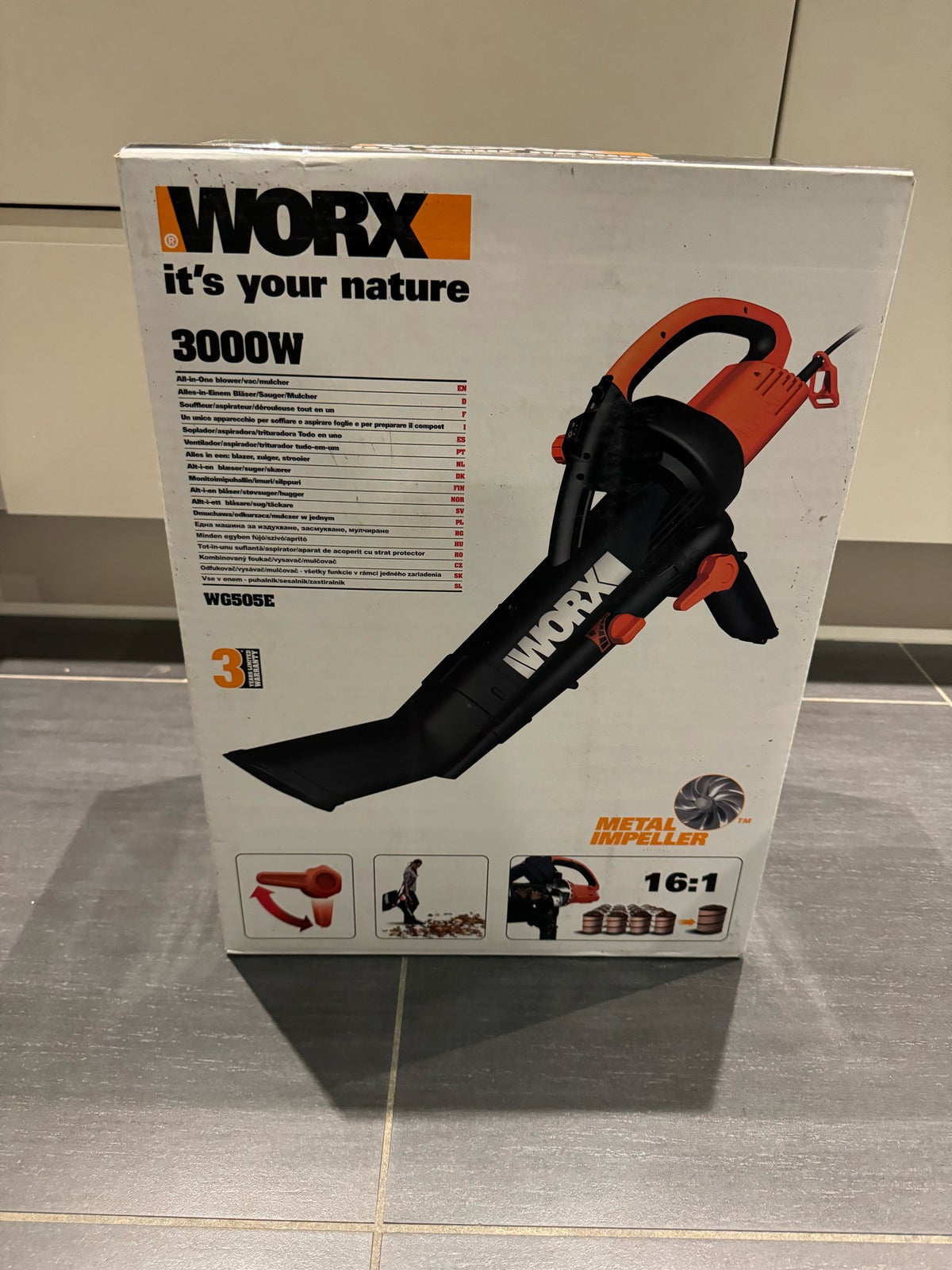 Worx løvsuger clearance 3000w