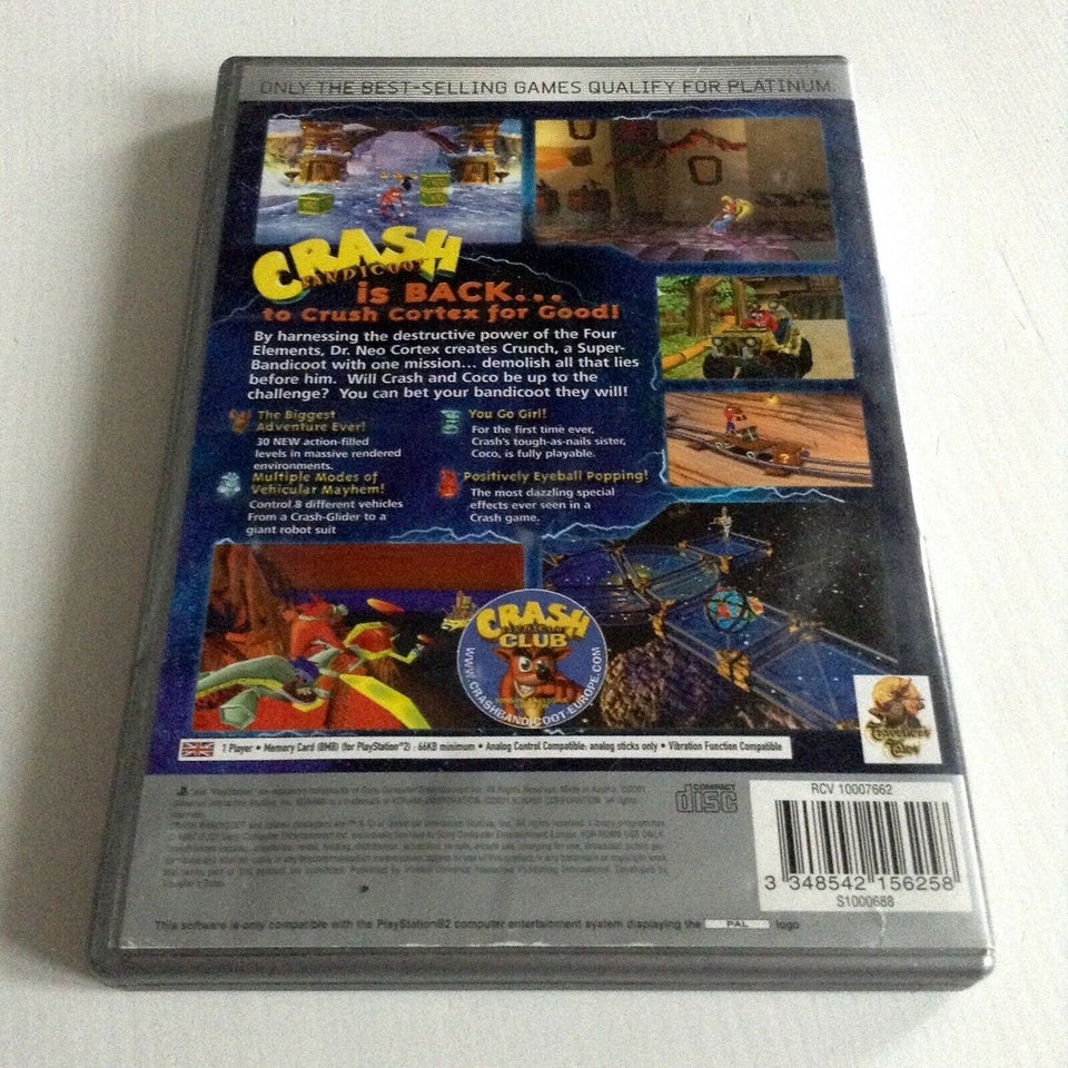 Crash Bandicoot: The Wrath Of Cortex, PS2, adventure