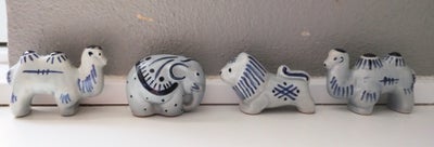 Keramik, Fabeldyr Søholm, kamel, løve og elefant, 4 skønne keramik fabeldyr fra Søholm keramik. 

2 