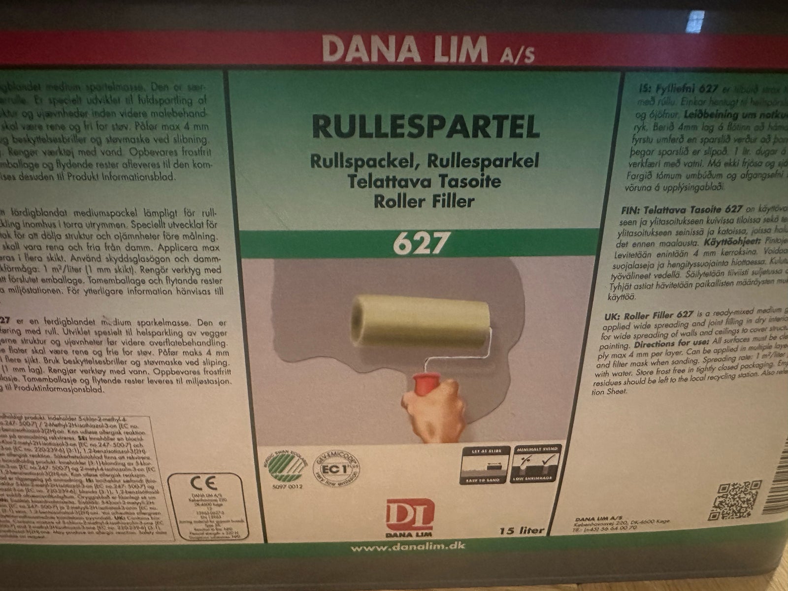 Rullespartel, Dana lim, 15 liter