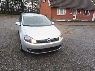 VW Golf VI, 1,6 TDi 105 Trendline Variant BMT, Diesel, 2009, km 432000, sølvmetal, træk, nysynet, kl