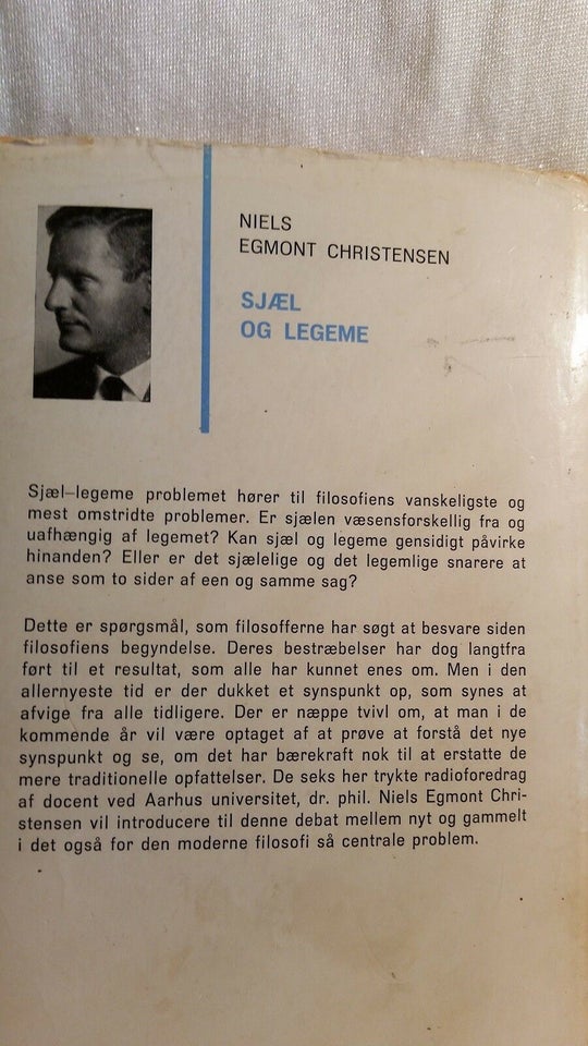 Sjæl og legeme, Niels Egmont Christensen, emne: filosofi