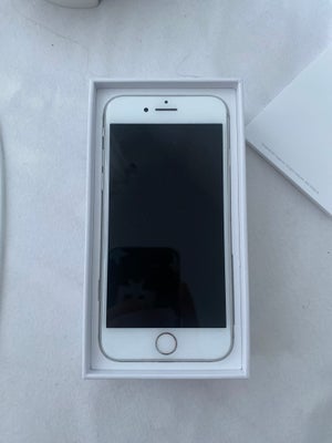 iPhone 8, 64 GB, hvid, God, Iphone 8 god stand. Medfølger cover og panserglas man selv kan sætte på.