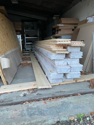 Planke, massiv, 265 mm, 20 kvm, 20 kvm a sorteret plankegulv i pakker, i alt 11 pakker, det som er å