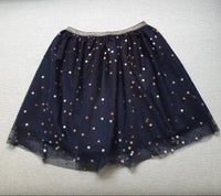 Nederdel, Mørkeblå nederdel med guld prikker, H&M