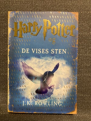 Harry Potter og de vises sten , J.K.Rowling, genre: fantasy, Fin og velholdt paperback med sorte kan