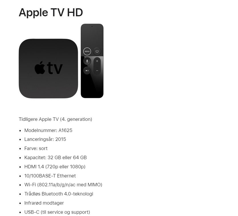 APPLE TV A1625, Apple, Rimelig