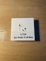 in-ear hovedtelefoner, Apple, AirPods 3. Gen