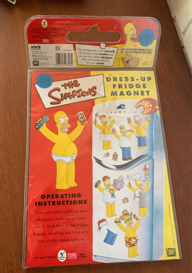 Påklædningsdukker, Simpsons magnet