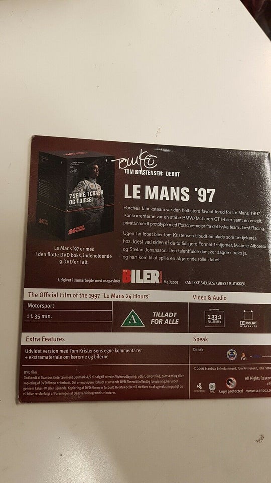Le mans 97, DVD, andet