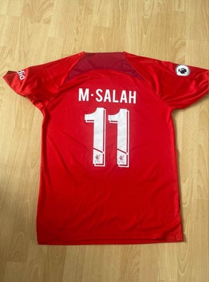 Fodboldtrøje, Liverpool hjemmebanetrøje 22/23 kortærmet Salah, Nike, str. Lar, Liverpool hjemmebanet