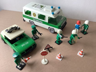Legetøj, Playmobil, Vintage playmobil politi sæt med 
Indsats bus med uropatrulje og anholdt 
Politi