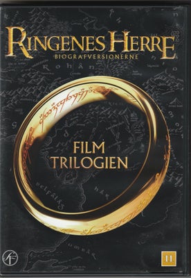 Ringenes Herre Trilogi (2001-2003) (3-disc), instruktør Peter Jackson, DVD, drama, Velholdt med lidt