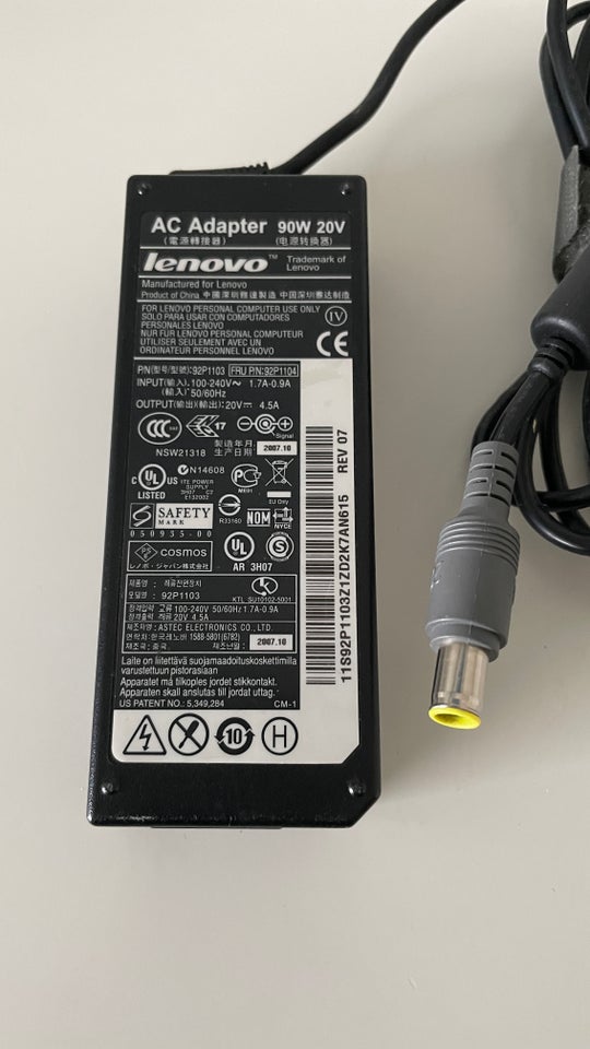 Lenovo Oplader/strømforsyning, Perfekt
