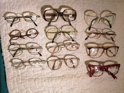 Andre samleobjekter, Vintage briller, Vintage/retro briller.  Nr 1: stålbrille, kr 35,-/nr 2 meget g