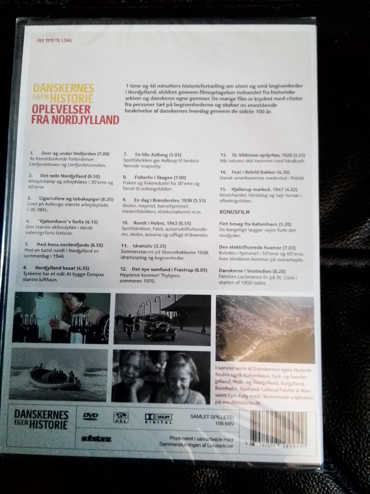 Danskernes egen historie oplevelser fra Nordjyllan, DVD,