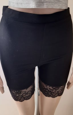 Leggings, Legins, Shein, str. 38,  Sort,  God men brugt, Mål
Livvidden er 68 cm
Benlængde fra skridt