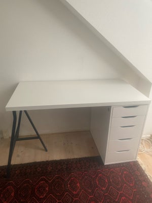 Skrivebord, ALEX Ikea, b: 120 d: 60, Skal bæres ned fra 1. sal