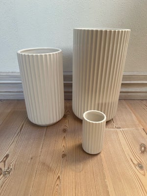 Vase, Vase, Lyngby, Lyngby vaser i forskellig størrelser, har ikke været brugt. 
H: 25, 20 og 9 cm
S