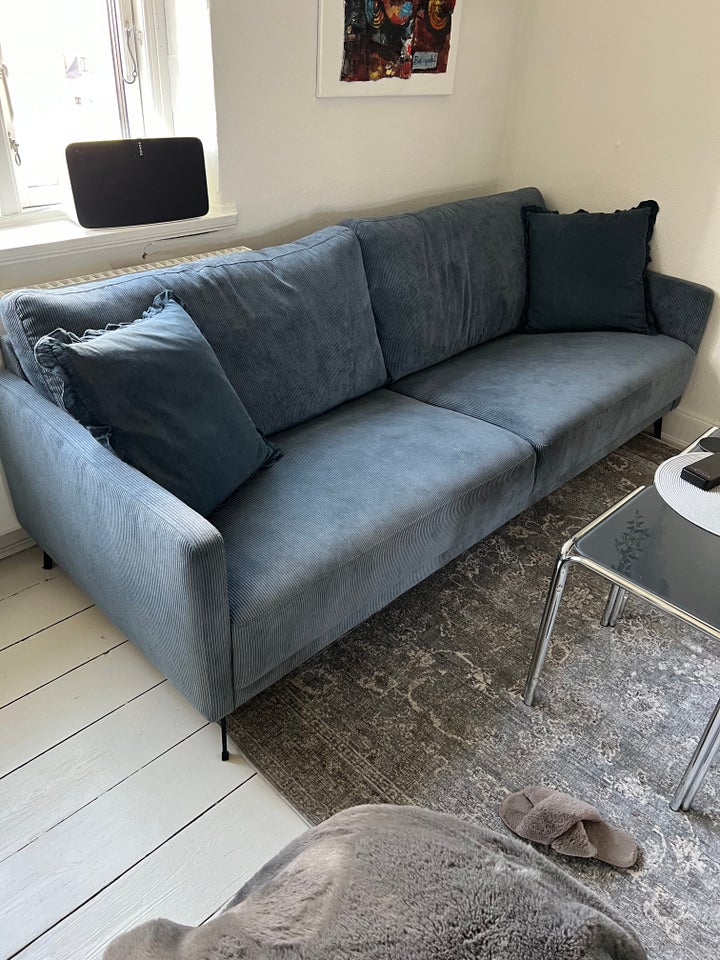 Sofa, fløjl, 3 pers.