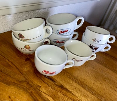 Porcelæn, 8 kaffekopper , Samlet 25 kr, SENDES IKKE 