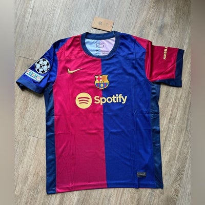 T-shirt, Barcelona, str. S,  Rød/Blå,  Ubrugt, Barcalona Fodbold trøje!.(skriv hvis du også vil have