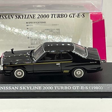 Modelbil, DISM  1980 Nissan Skyline 2.0 2000 Turbo GT, skala 1:43, DISM 1980 Nissan Skyline 2.0 2000