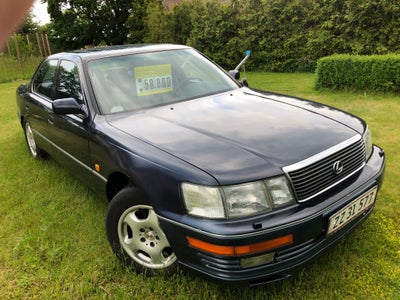 Lexus LS400, 4,0 V8 aut., Benzin, aut. 1994, km 335000, blåmetal, nysynet, klimaanlæg, aircondition,