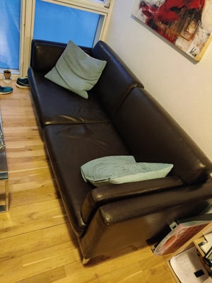 Sofa, læder, 2 pers., Brugt lædersofa i okay stand sælges i Århus C

Mål:
200x80x60