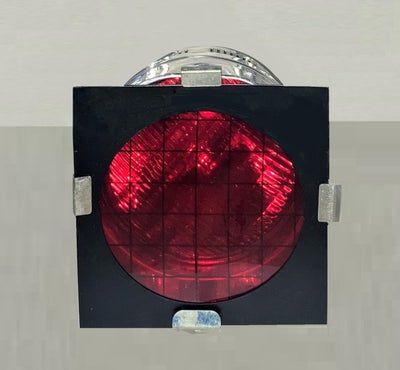 Projektør, Vintage Scene Lampe med Rødt Filter & Ekstra Pærer, Super fed gammel dekorativ scene spot