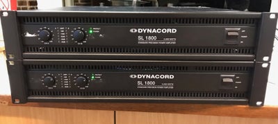 Effektforstærker, DYNACORD SL1800, 2 stk Dynacord SL1800 sælges
1500kr stk, tag begge for 2500kr
De 