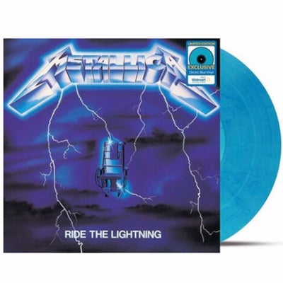 LP, Metallica, ( BLÅ vinyl ) Ride The Lightning, Heavy, Denne vinyl er lavet på blå vinyl.
Den er al