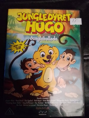 Jungledyret hugo  jungleballade, DVD, tegnefilm, Se også mine andre annoncer med film