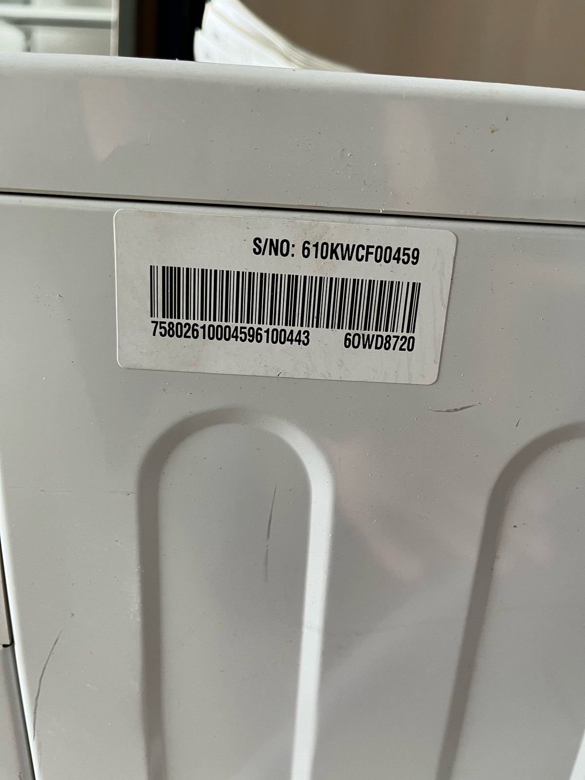 LG vaskemaskine, WD12231 TB, frontbetjent
