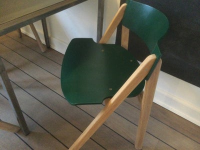 Bernt Petersen, Savbukke stole, Stole, 3 stk savbukke stole i grøn - original farver, dog opfrisket 