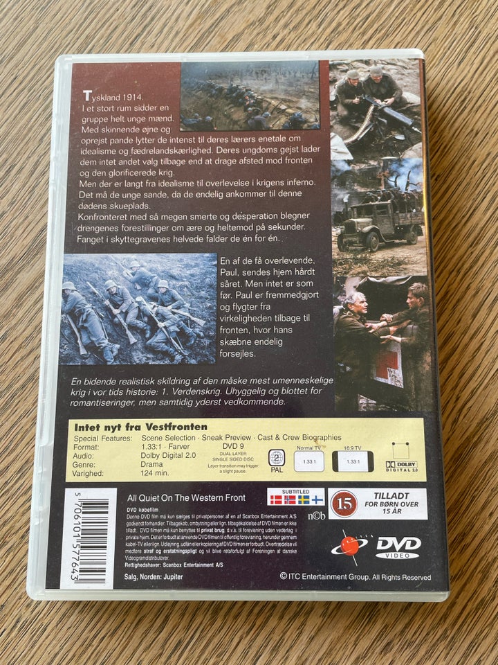 All Quiet On The Western Front, DVD, drama