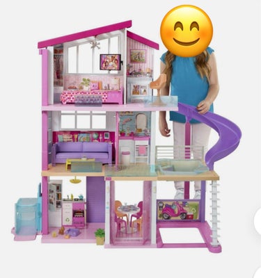 Barbie, Barbie Villa og Flyver, Kæmpe Barbiehus med 8 forskellige værelser, elevator, carport og poo