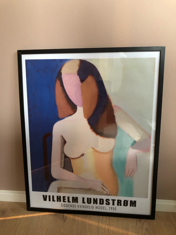 Plakat, Vilhelm Lundstrøm, motiv: Siddende kvindelig