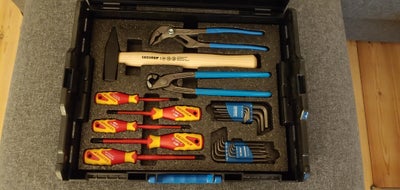 Værktøjskasse, Geodore, Værktøjssæt i L-boxx (samme som Bosch/milwaukee)