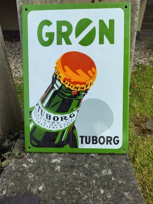 Skilte, Emaljeskilt Tuborg, Genoptrykt fra 1993. Rigtig pænt