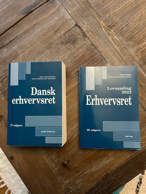 Dansk Erhvervsret, Peter Arnt Nielsen, år 2022, 17. udgave, Originalprisen er 900,- for dem begge (6