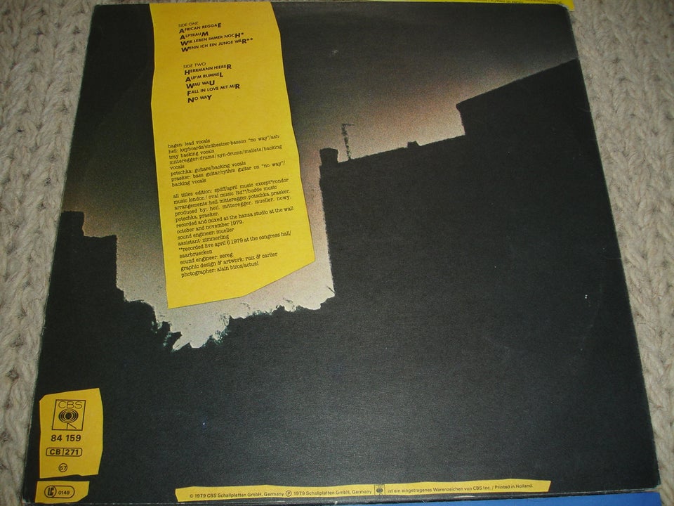 LP, Nina Hagen Band ( New Wave, Pop Rock )