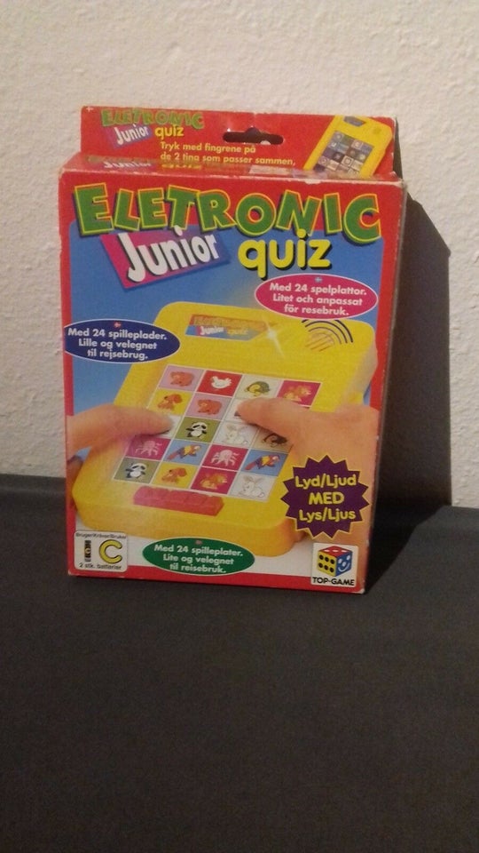 Eletronic Junior Quiz, Børnespil, quizspil