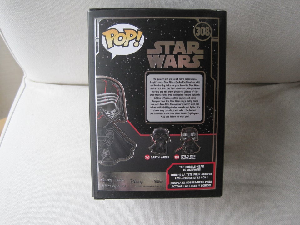 Funko Pop #308 Kylo Ren med lys og lyd!